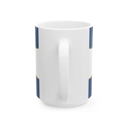 Flag of Monongalia County West Virginia (United States) White Coffee Mug - Go Mug Yourself