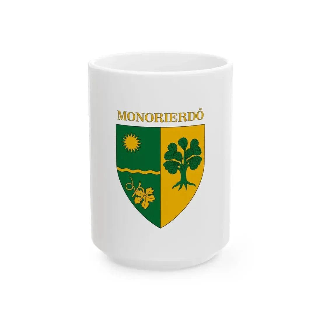 Flag of Monorierdo (Hungary) White Coffee Mug 15oz - Go Mug Yourself