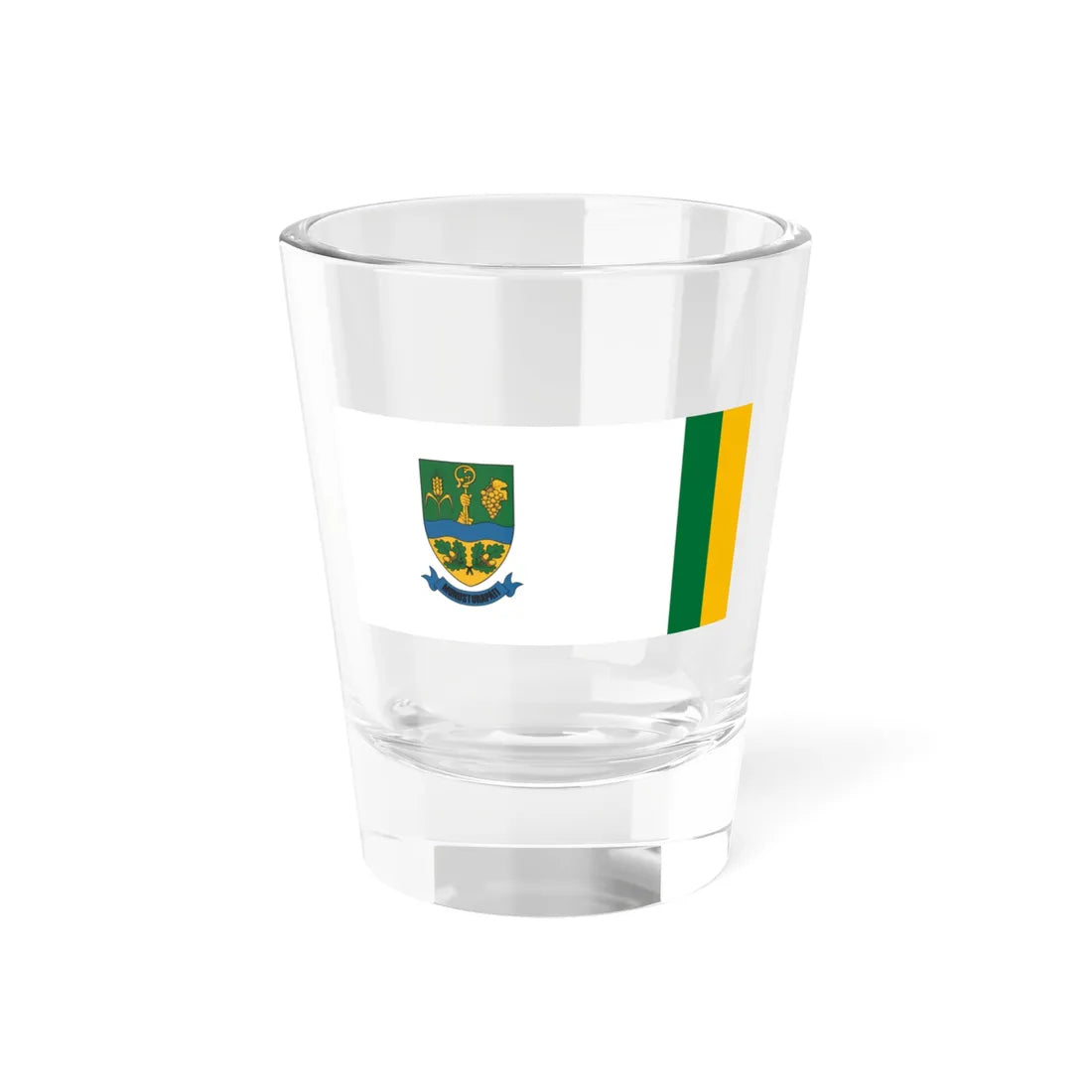 Flag of Monostorapati (Hungary) Shot Glass 1.5oz 1.5oz - Go Mug Yourself