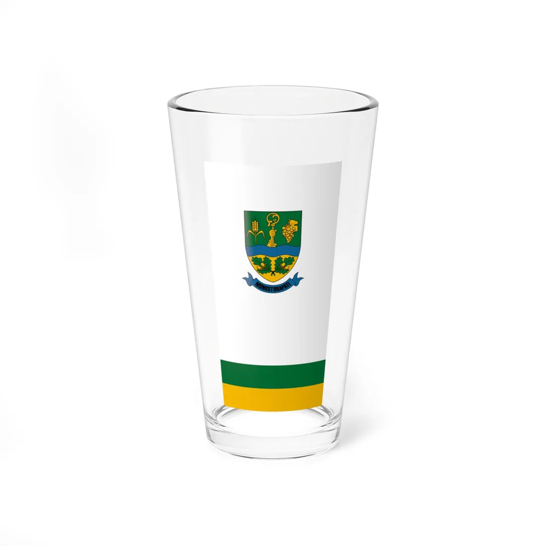 Flag of Monostorapati vertical (Hungary) Pint Glass 16oz 16oz - Go Mug Yourself