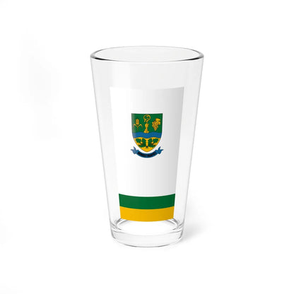 Flag of Monostorapati vertical (Hungary) Pint Glass 16oz 16oz - Go Mug Yourself