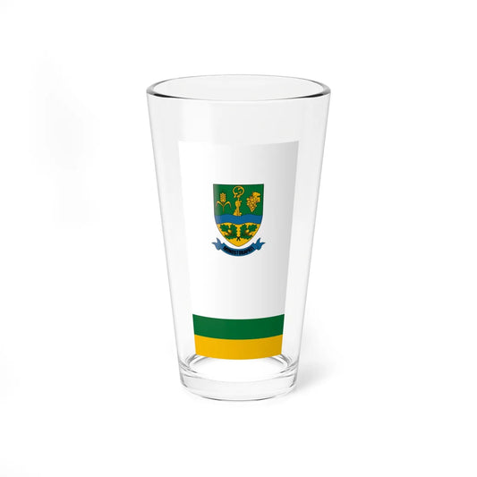 Flag of Monostorapati vertical (Hungary) Pint Glass 16oz 16oz - Go Mug Yourself
