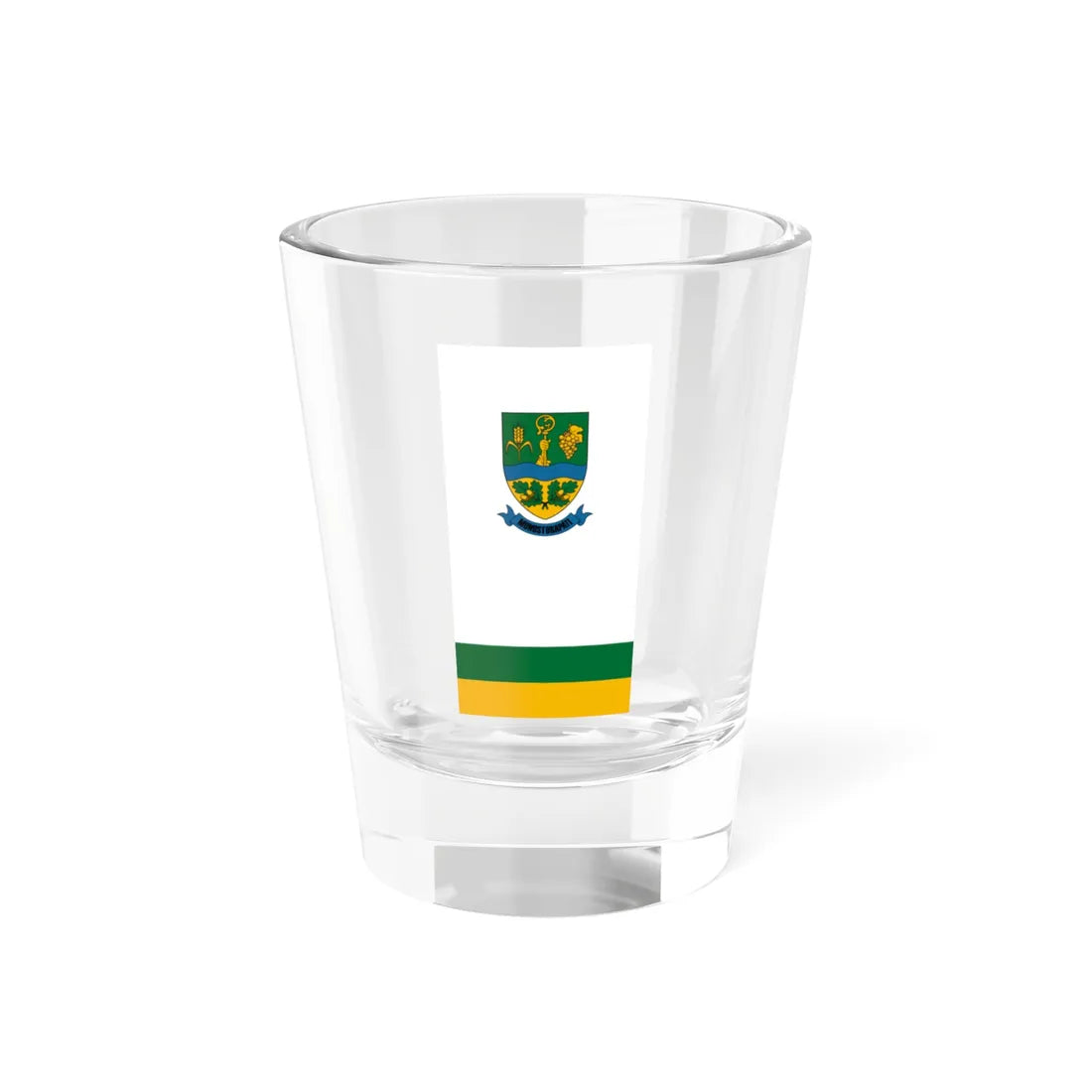 Flag of Monostorapati vertical (Hungary) Shot Glass 1.5oz 1.5oz - Go Mug Yourself