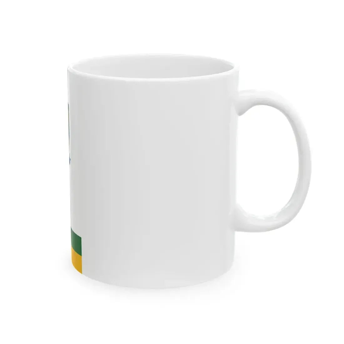 Flag of Monostorapati vertical (Hungary) White Coffee Mug - Go Mug Yourself