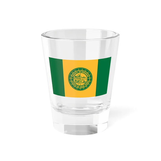 Flag of Monroe County New York (United States) Shot Glass 1.5oz 1.5oz - Go Mug Yourself