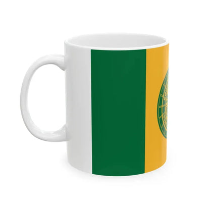 Flag of Monroe County New York (United States) White Coffee Mug - Go Mug Yourself