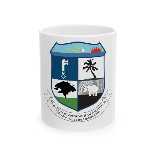 Flag of Monrovia Liberia (Liberia) White Coffee Mug 11oz - Go Mug Yourself
