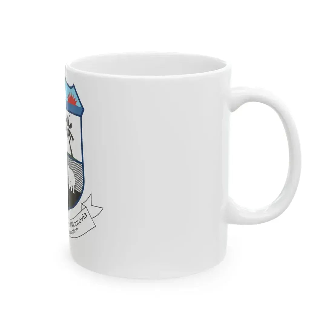 Flag of Monrovia Liberia (Liberia) White Coffee Mug - Go Mug Yourself