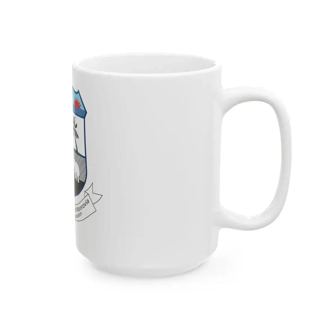Flag of Monrovia Liberia (Liberia) White Coffee Mug - Go Mug Yourself