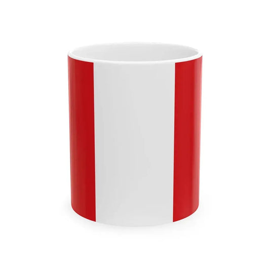 Flag of Mons (Belgium) White Coffee Mug 11oz - Go Mug Yourself
