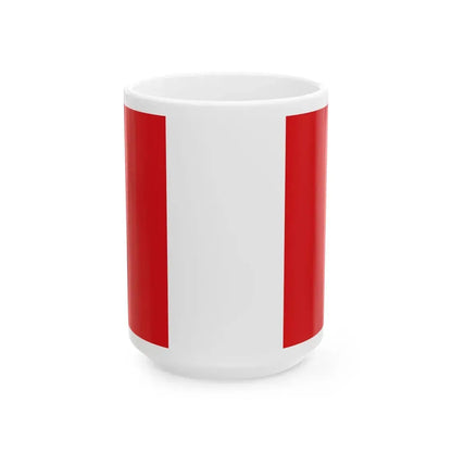 Flag of Mons (Belgium) White Coffee Mug 15oz - Go Mug Yourself