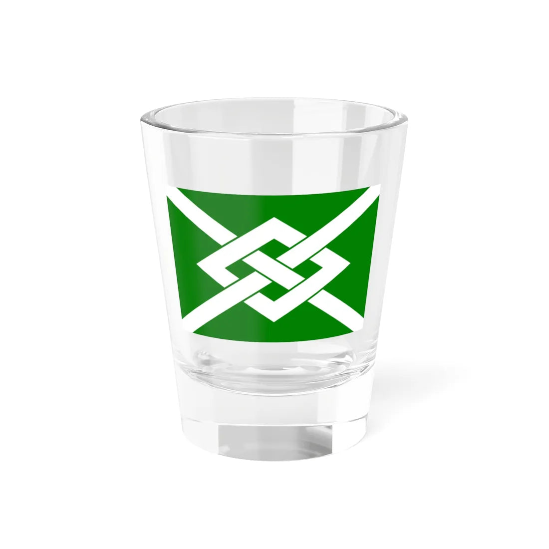 Flag of Mont-de-lEnclus (Belgium) Shot Glass 1.5oz 1.5oz - Go Mug Yourself