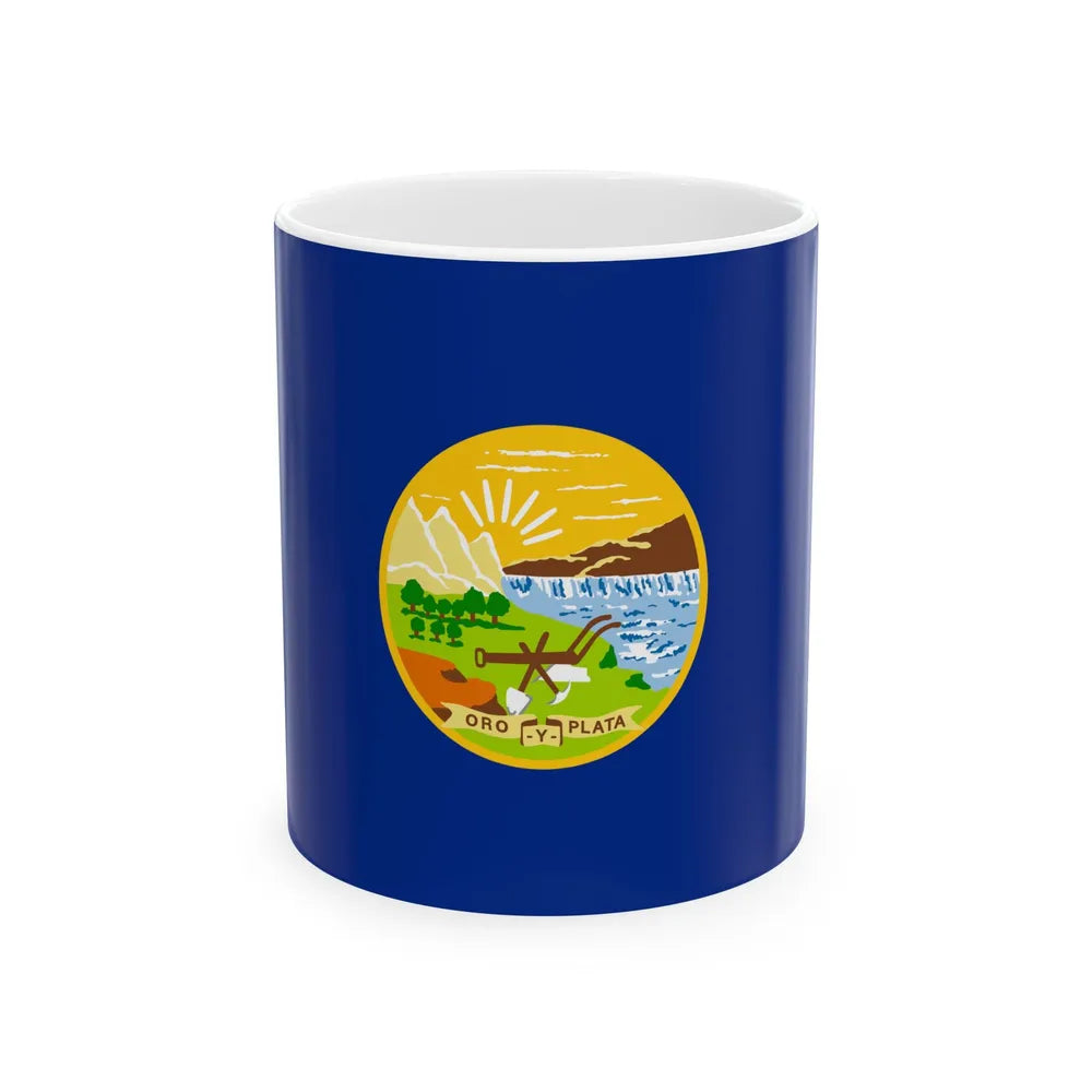 Flag of Montana 1905-1981 (United States) White Coffee Mug 11oz - Go Mug Yourself