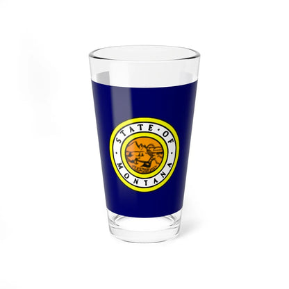 Flag of Montana 1943 (United States) Pint Glass 16oz 16oz - Go Mug Yourself