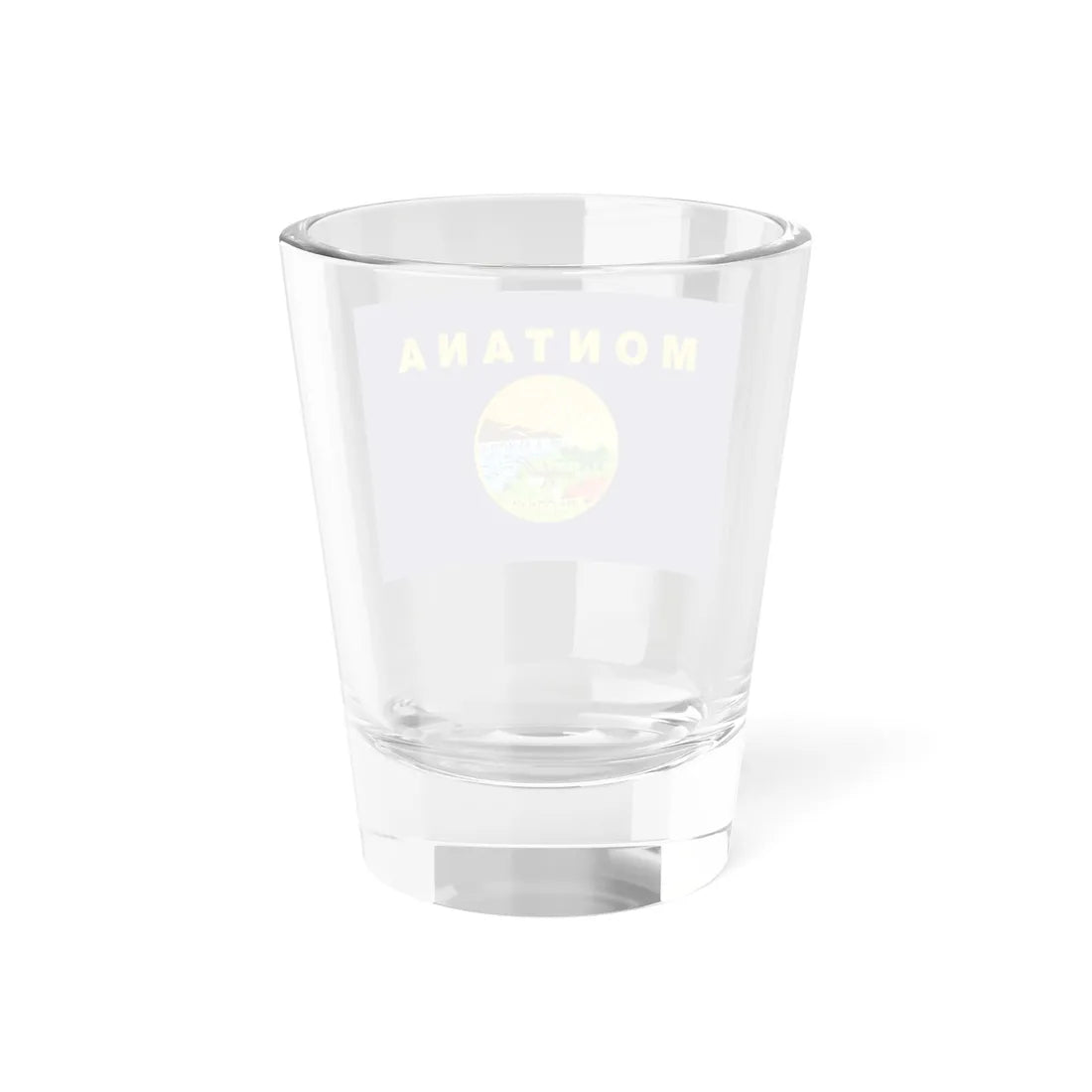 Flag of Montana 3-2 (United States) Shot Glass 1.5oz - Go Mug Yourself