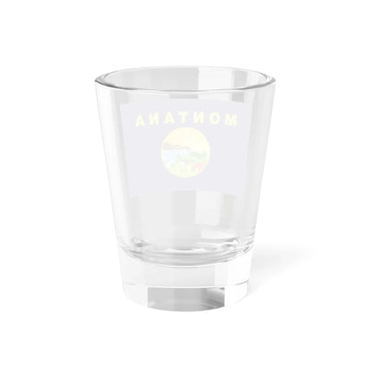 Flag of Montana 3-2 (United States) Shot Glass 1.5oz - Go Mug Yourself