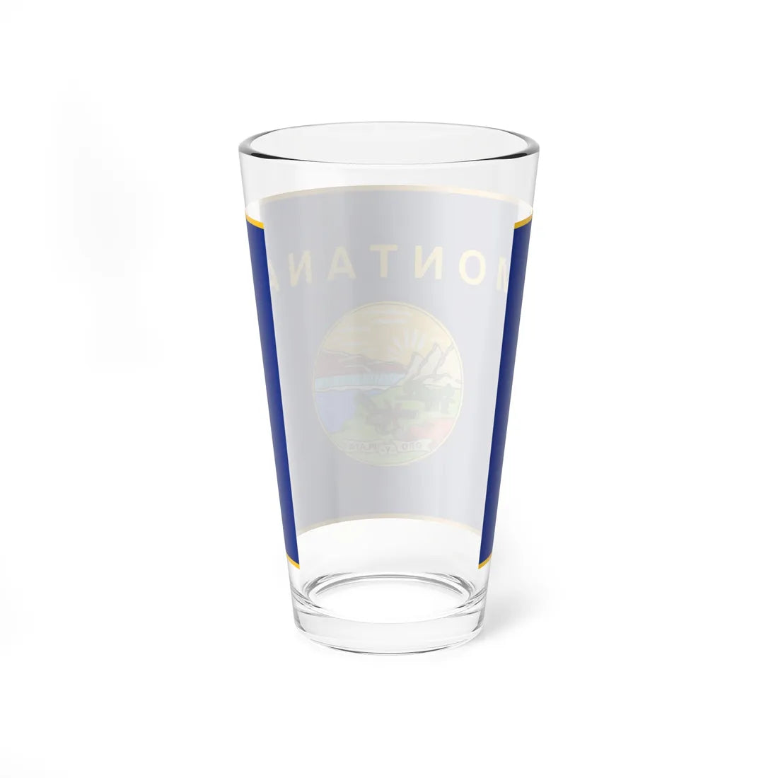 Flag of Montana fringed (United States) Pint Glass 16oz - Go Mug Yourself