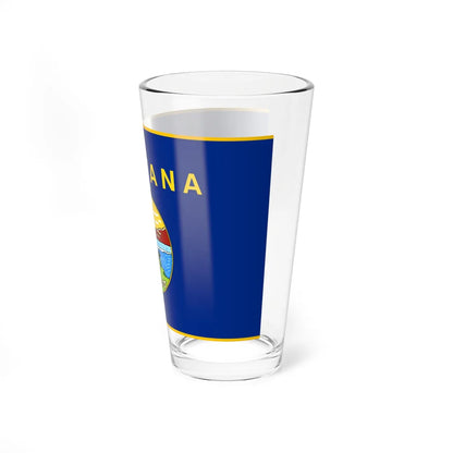 Flag of Montana fringed (United States) Pint Glass 16oz - Go Mug Yourself