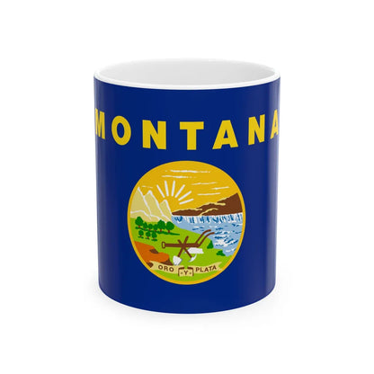 Flag of Montana (United States) White Coffee Mug 11oz - Go Mug Yourself
