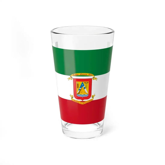 Flag of Montecristi Ecuador (Ecuador) Pint Glass 16oz 16oz - Go Mug Yourself