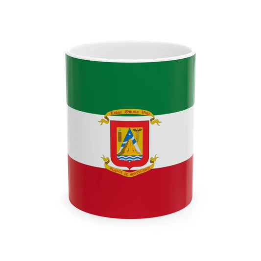 Flag of Montecristi Ecuador (Ecuador) White Coffee Mug 11oz - Go Mug Yourself