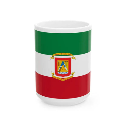 Flag of Montecristi Ecuador (Ecuador) White Coffee Mug 15oz - Go Mug Yourself
