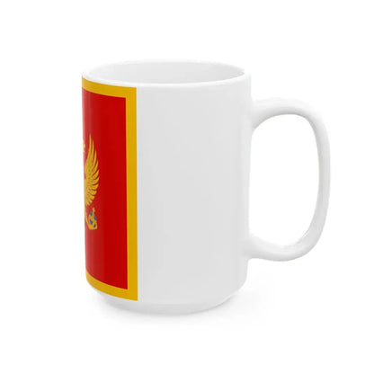 Flag of Montenegro 1-1 (Montenegro) White Coffee Mug - Go Mug Yourself