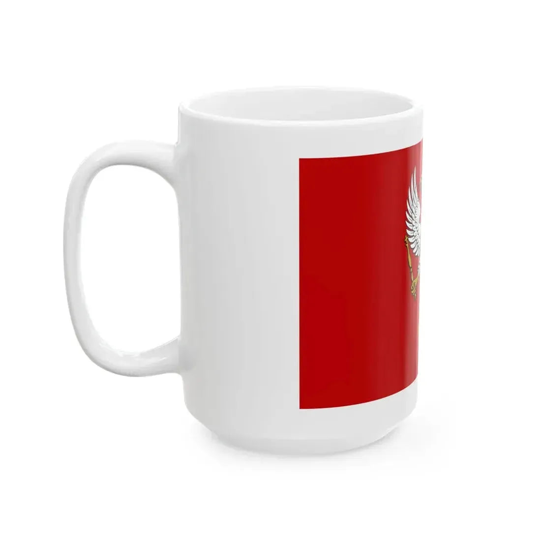Flag of Montenegro 1852-1860 3-2 (Montenegro) White Coffee Mug - Go Mug Yourself
