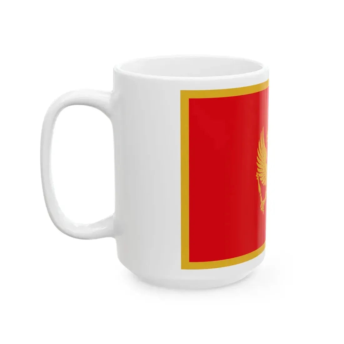 Flag of Montenegro 3-2 (Montenegro) White Coffee Mug - Go Mug Yourself