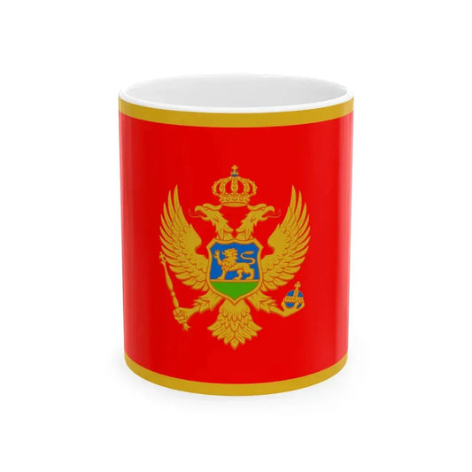 Flag of Montenegro CMYK (Montenegro) White Coffee Mug 11oz - Go Mug Yourself