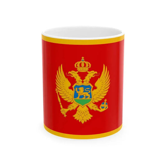 Flag of Montenegro (Montenegro) White Coffee Mug 11oz - Go Mug Yourself