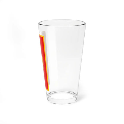 Flag of Montenegro vertical (Montenegro) Pint Glass 16oz - Go Mug Yourself