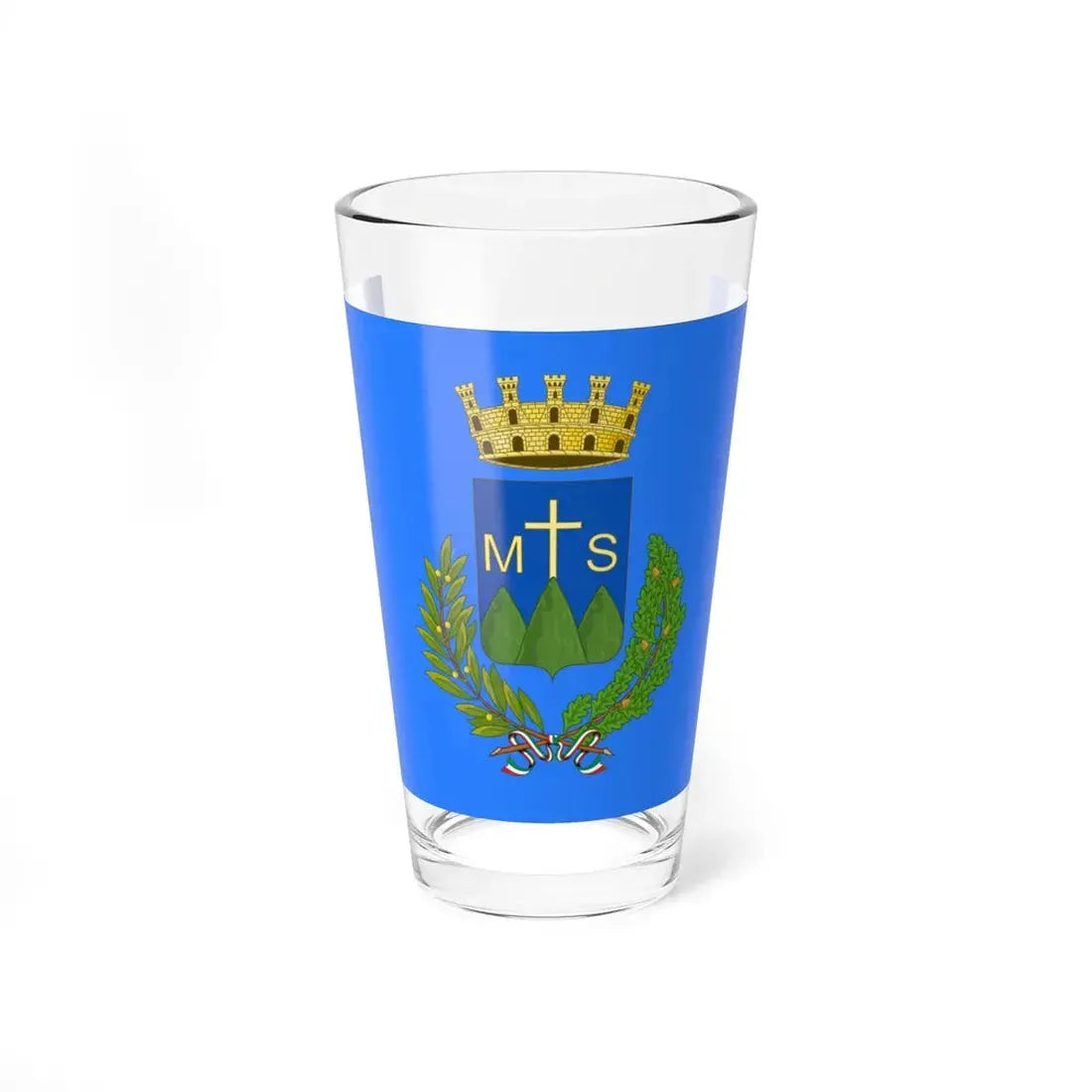 Flag of Montesilvano (Italy) Pint Glass 16oz 16oz - Go Mug Yourself