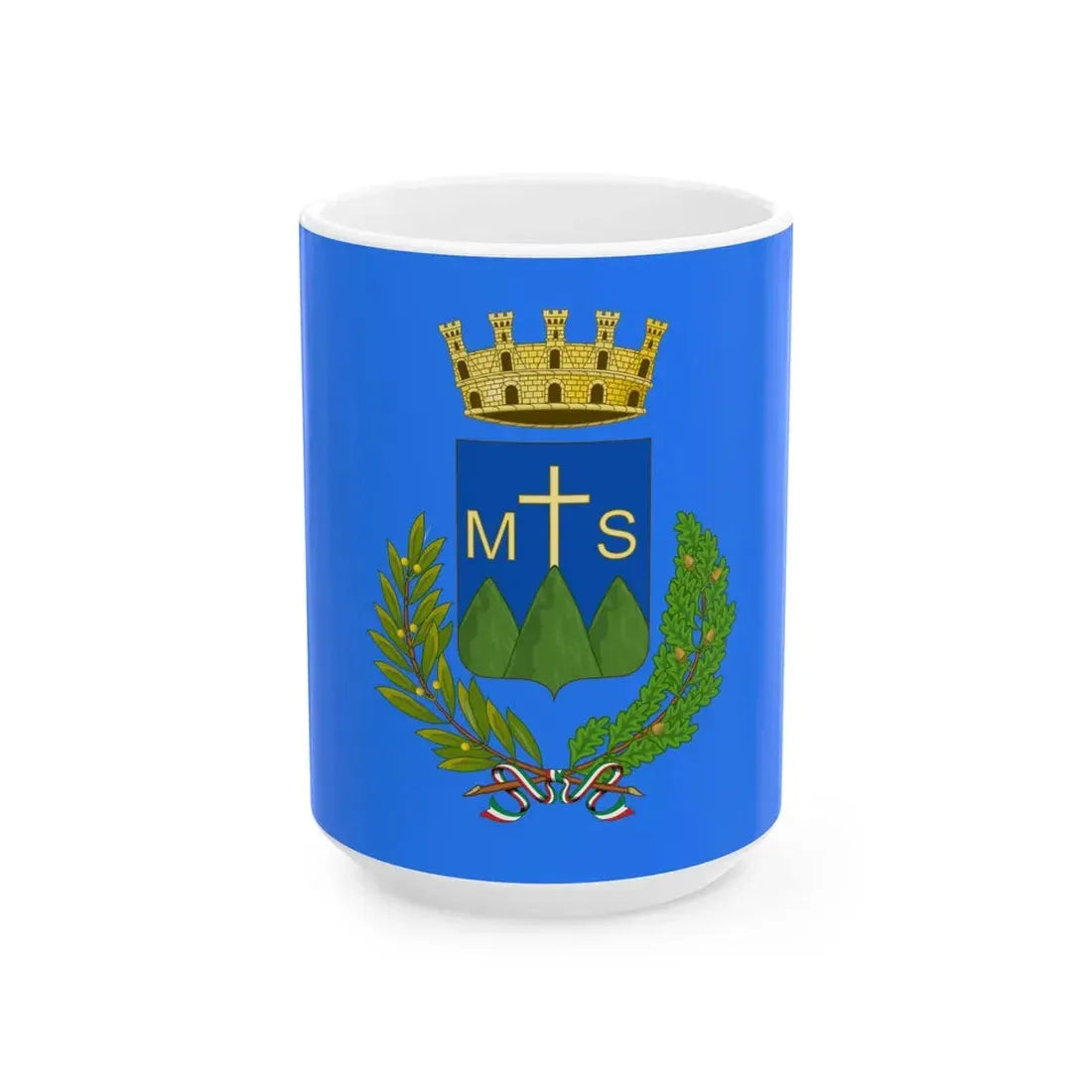 Flag of Montesilvano (Italy) White Coffee Mug 15oz - Go Mug Yourself