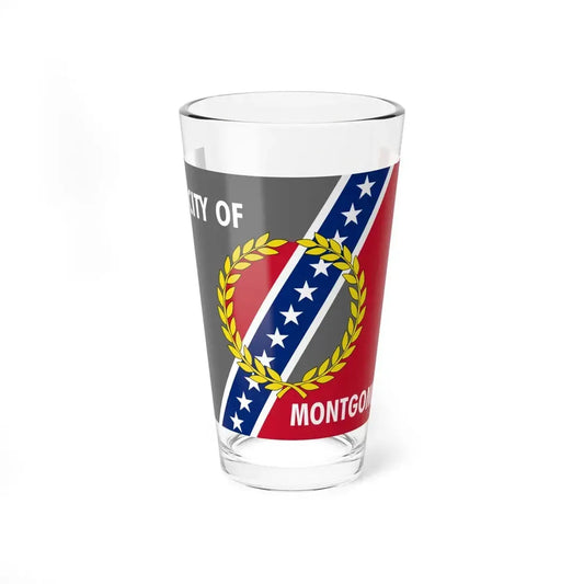 Flag of Montgomery Alabama (United States) Pint Glass 16oz 16oz - Go Mug Yourself
