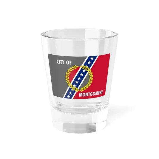 Flag of Montgomery Alabama (United States) Shot Glass 1.5oz 1.5oz - Go Mug Yourself