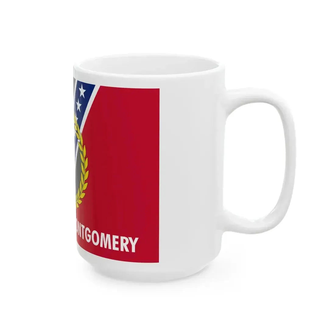 Flag of Montgomery Alabama (United States) White Coffee Mug - Go Mug Yourself