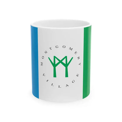 Flag of Montgomery Village Maryland (United States) White Coffee Mug 11oz - Go Mug Yourself
