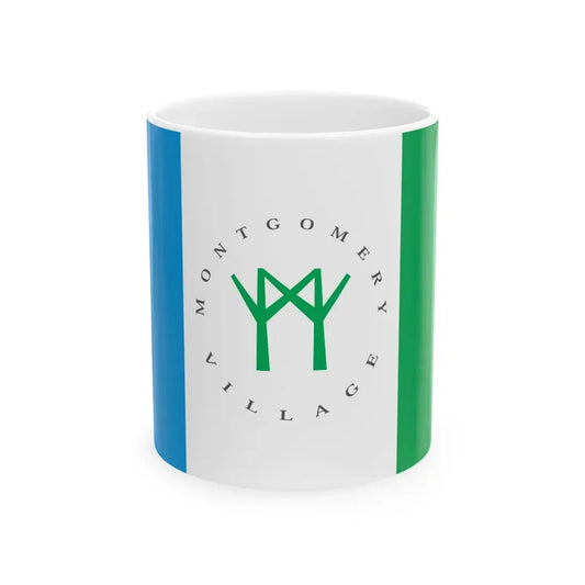 Flag of Montgomery Village Maryland (United States) White Coffee Mug 11oz - Go Mug Yourself