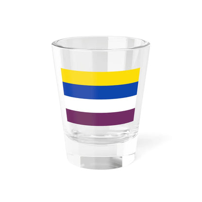 Flag of Montigny-le-Tilleul (Belgium) Shot Glass 1.5oz 1.5oz - Go Mug Yourself