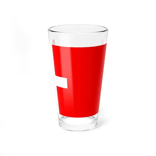 Flag of Montmelian (France) Pint Glass 16oz 16oz - Go Mug Yourself