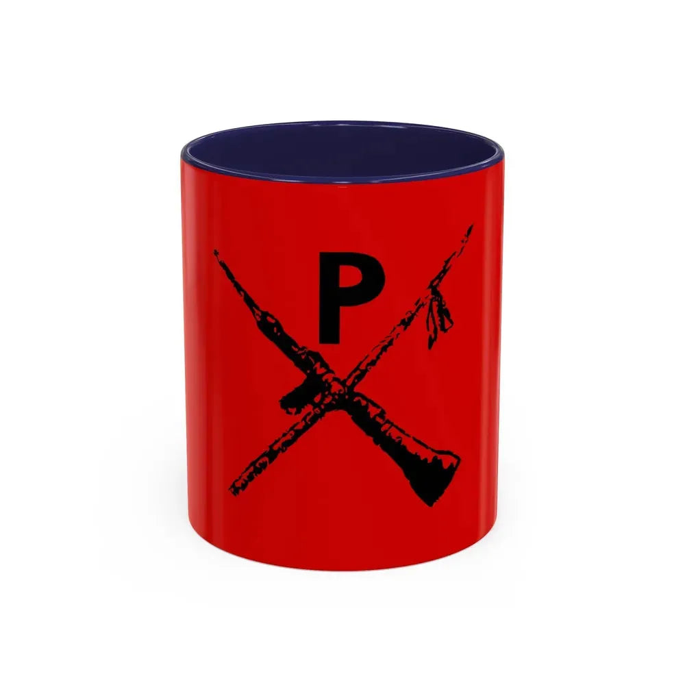 Flag of Montoneros - Accent Coffee Mug 11oz Navy - Go Mug Yourself