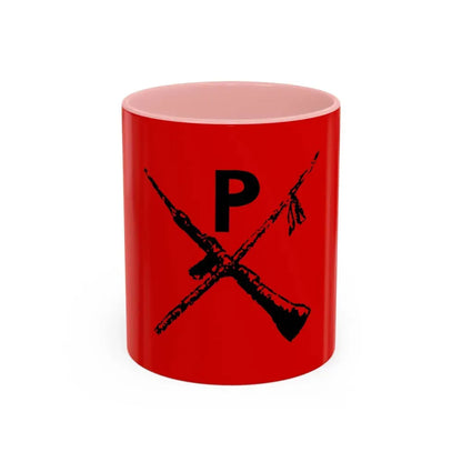 Flag of Montoneros - Accent Coffee Mug 11oz Pink - Go Mug Yourself