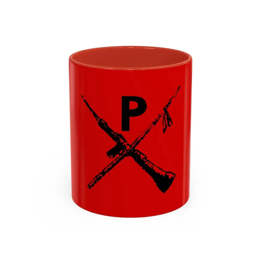 Flag of Montoneros - Accent Coffee Mug 11oz Red - Go Mug Yourself