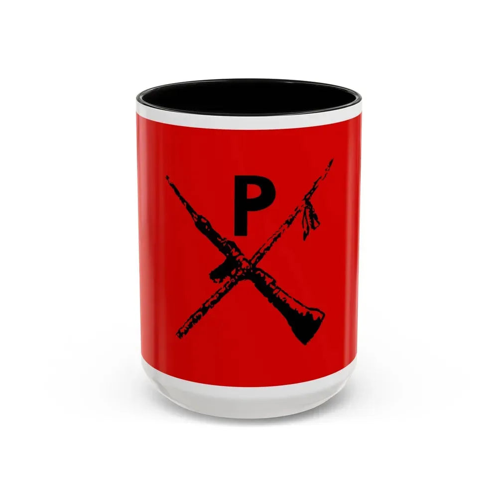 Flag of Montoneros - Accent Coffee Mug 15oz Black - Go Mug Yourself