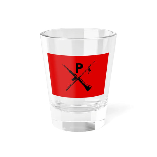 Flag of Montoneros (Argentina) Shot Glass 1.5oz 1.5oz - Go Mug Yourself