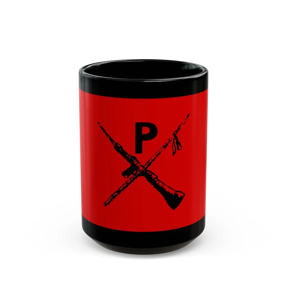 Flag of Montoneros - Black Coffee Mug-15oz-Go Mug Yourself