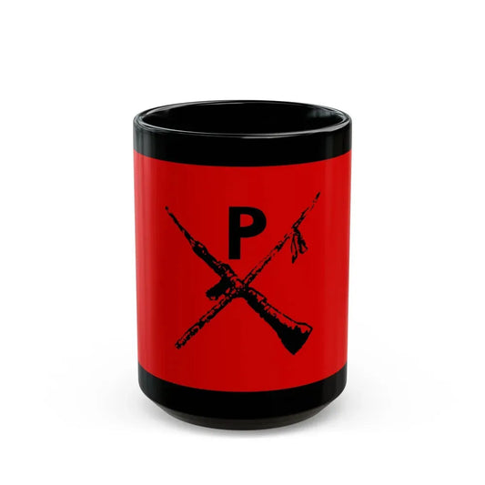 Flag of Montoneros - Black Coffee Mug 15oz - Go Mug Yourself