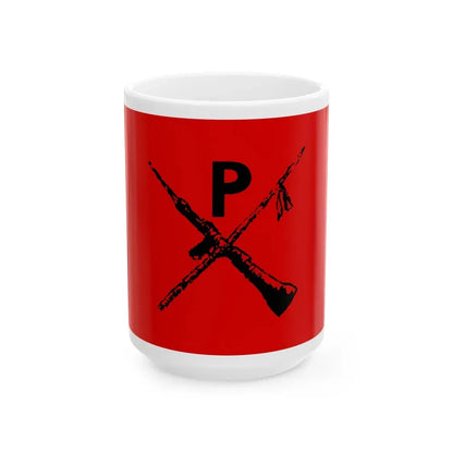Flag of Montoneros - White Coffee Mug 15oz - Go Mug Yourself