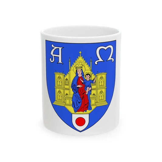 Flag of Montpellier (France) White Coffee Mug 11oz - Go Mug Yourself